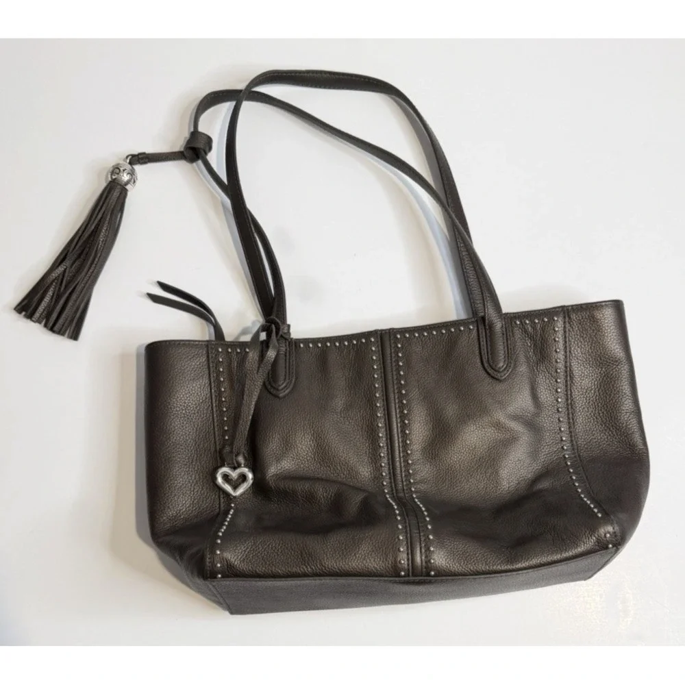 Brighton Pretty Tough Jax Tote Pebble Grain Leather Handbag Capsule Quiet Luxury - Picture 1 of 17